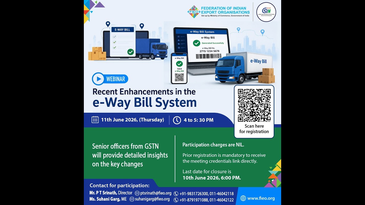 Recent Enhancements in the e-Way Bill System