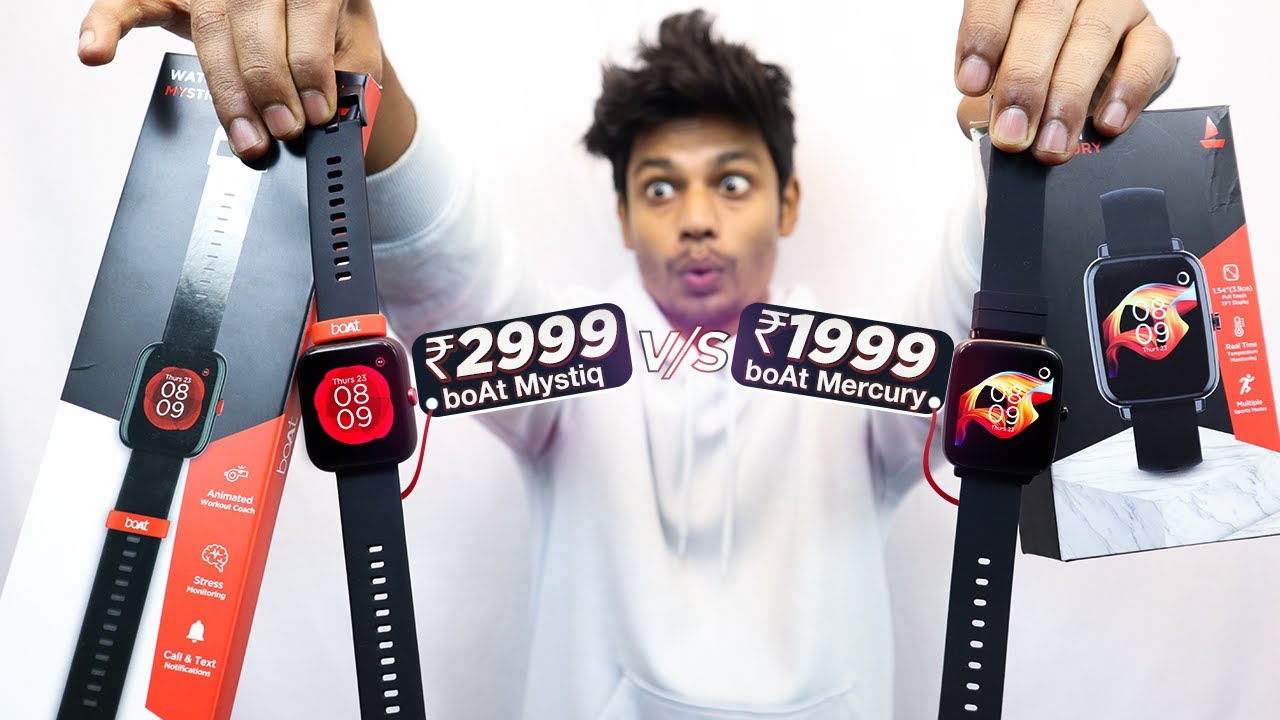 Boat Watch Mystiq vs Mercury Smartwatch | Which Should You Buy | Best Smartwatch Under 2000,3000