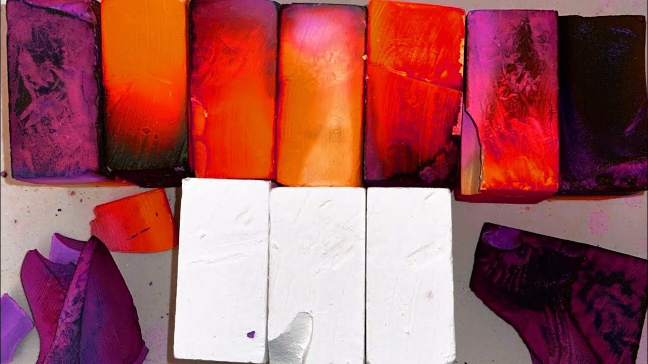 DYED SERIES - PART 1: @LizWithTheChalk Vibrant Dyed Crunchy Gym Chalk Crushing | EDITED + 2XSPEED