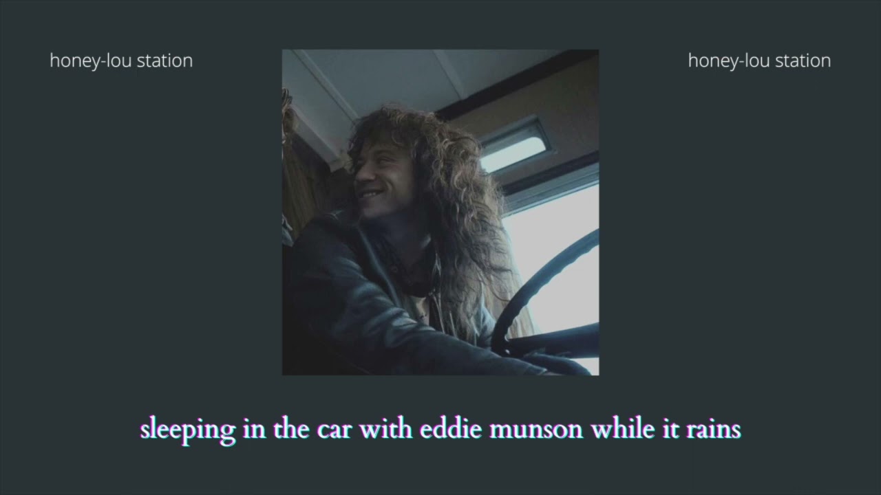 sleeping in the car with eddie munson while it rains | stranger things ambience