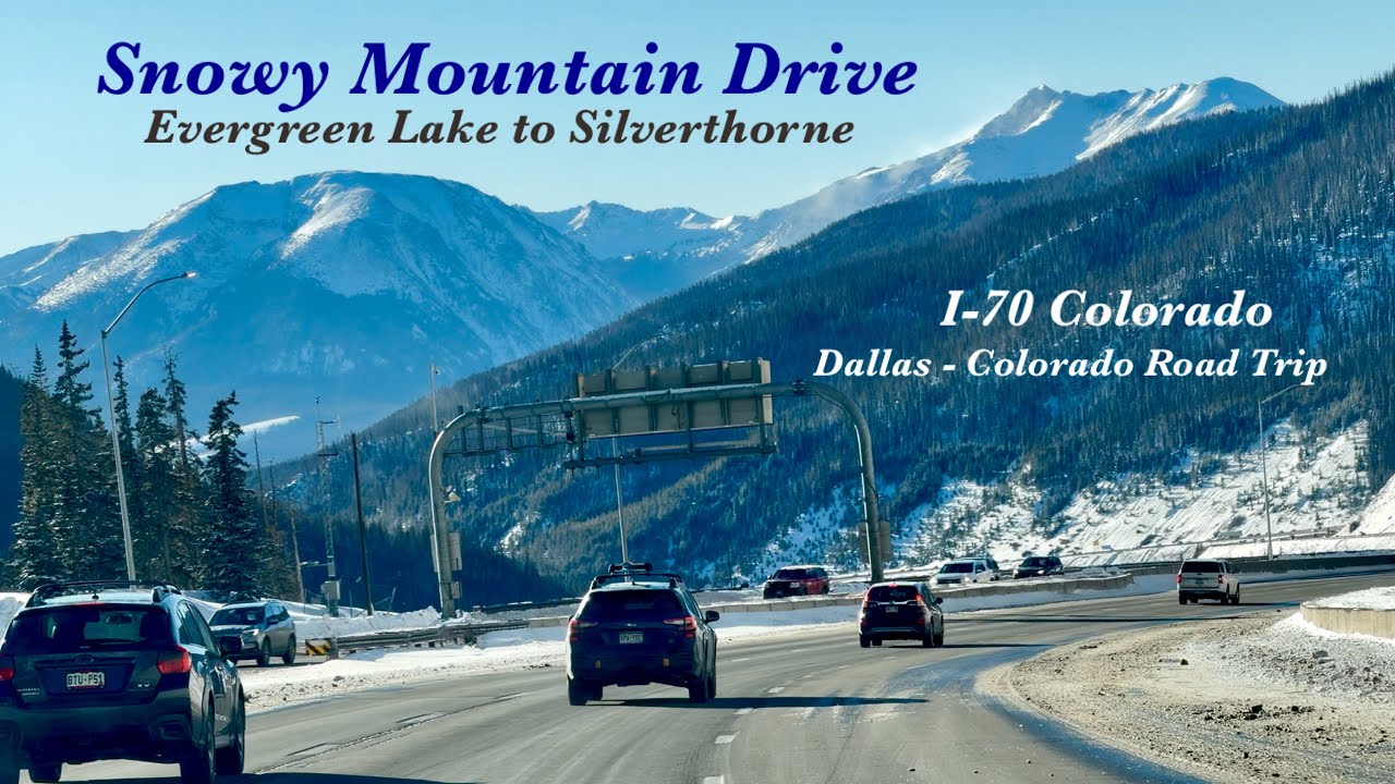Scenic Drive Colorado’s Winter Wonderland ❄️ | I-70 Evergreen to Silverthorne | Dallas to Colorado 