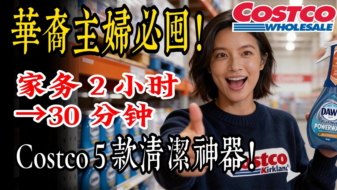 别再当冤大头买网红清洁剂！Costco 这 5 款隐藏神器，$10 + 用半年，家务效率翻倍！