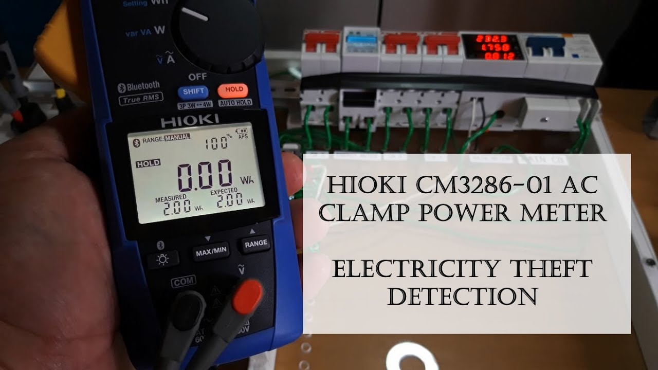[English Sub] Hioki CM3286-01 AC Clamp Power Meter: Electricity Theft Detection