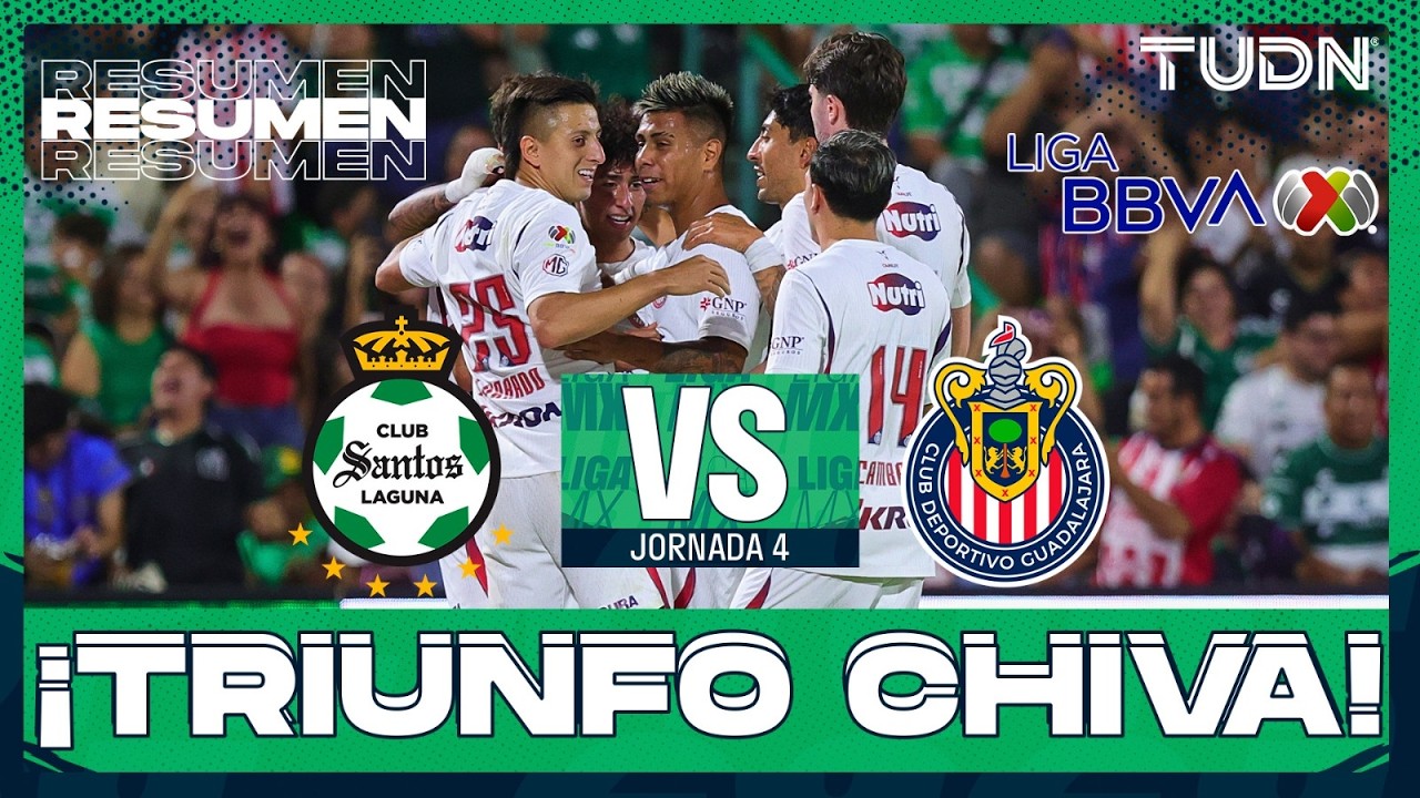 RESUMEN Y GOLES - Santos vs Chivas | Liga MX - Jornada 4 Apertura 2026 | TUDN