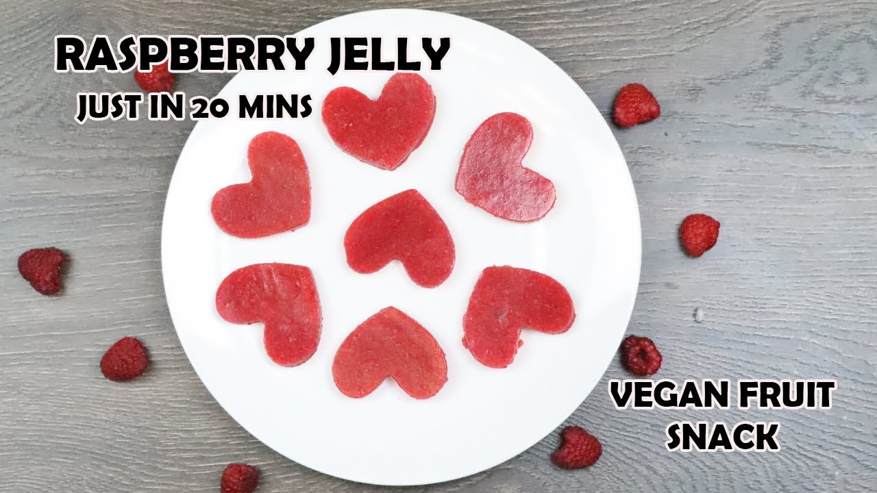Agar Agar Raspberry Snack | Vegan Jello | 3 ingredients | Sowji's Kitchen