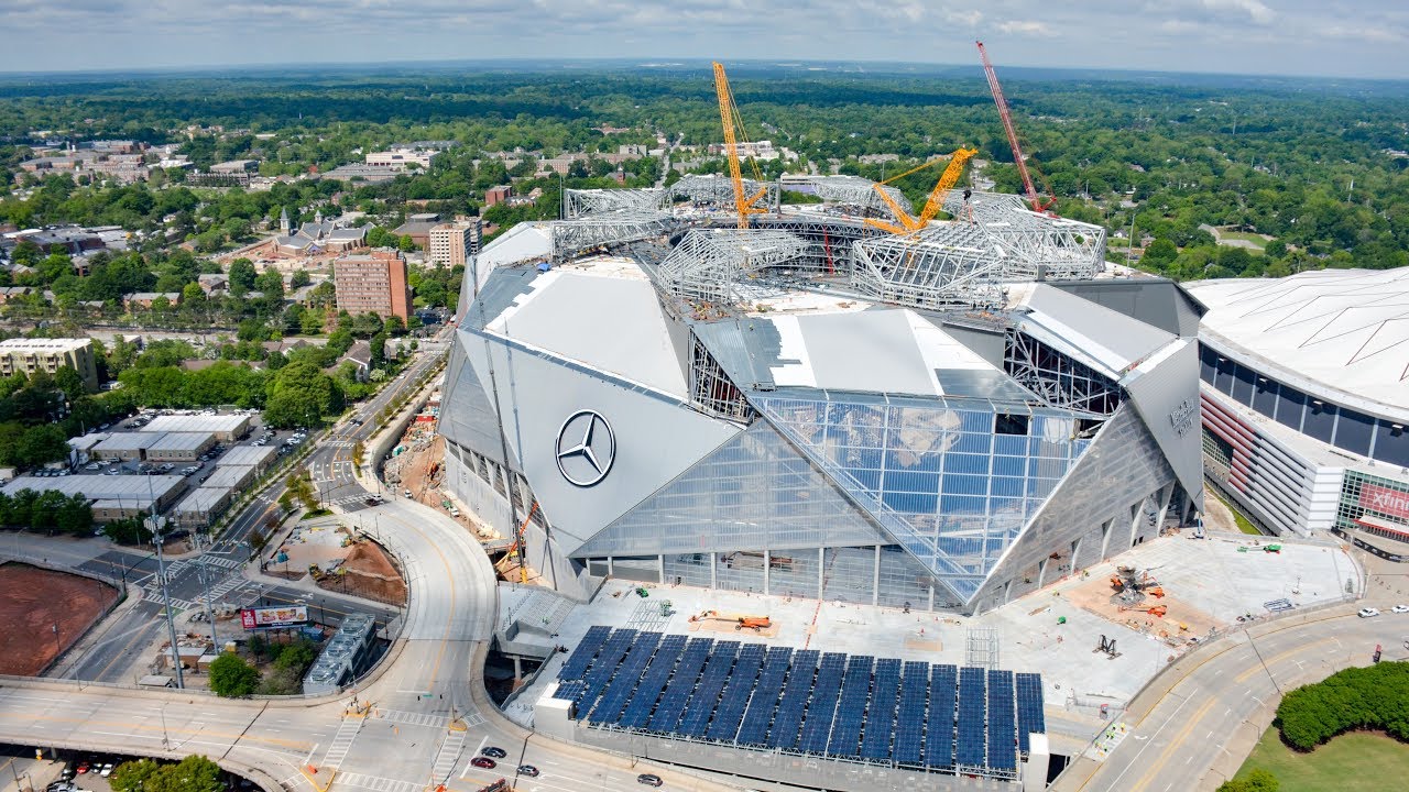 Mercedes-Benz Stadium Construction Time-Lapse - May 2017