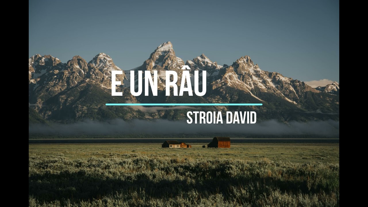 E un râu | Stroia David