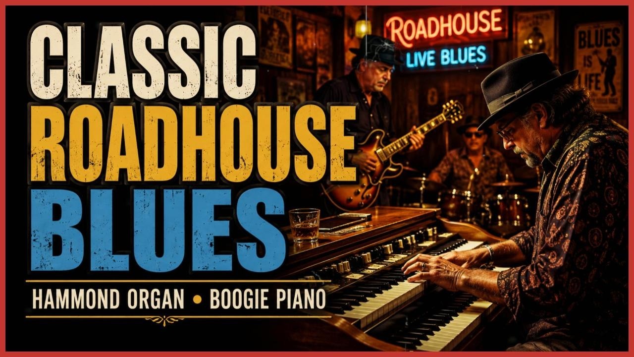 Classic Roadhouse Blues | Hammond Organ Grooves, Boogie Woogie Piano & Vintage Blues Rock