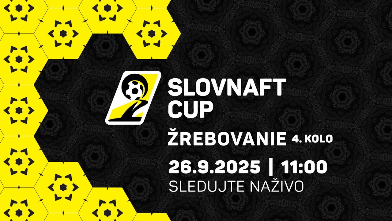 Slovnaft Cup 2025/2026 - Žrebovanie 4.kolo