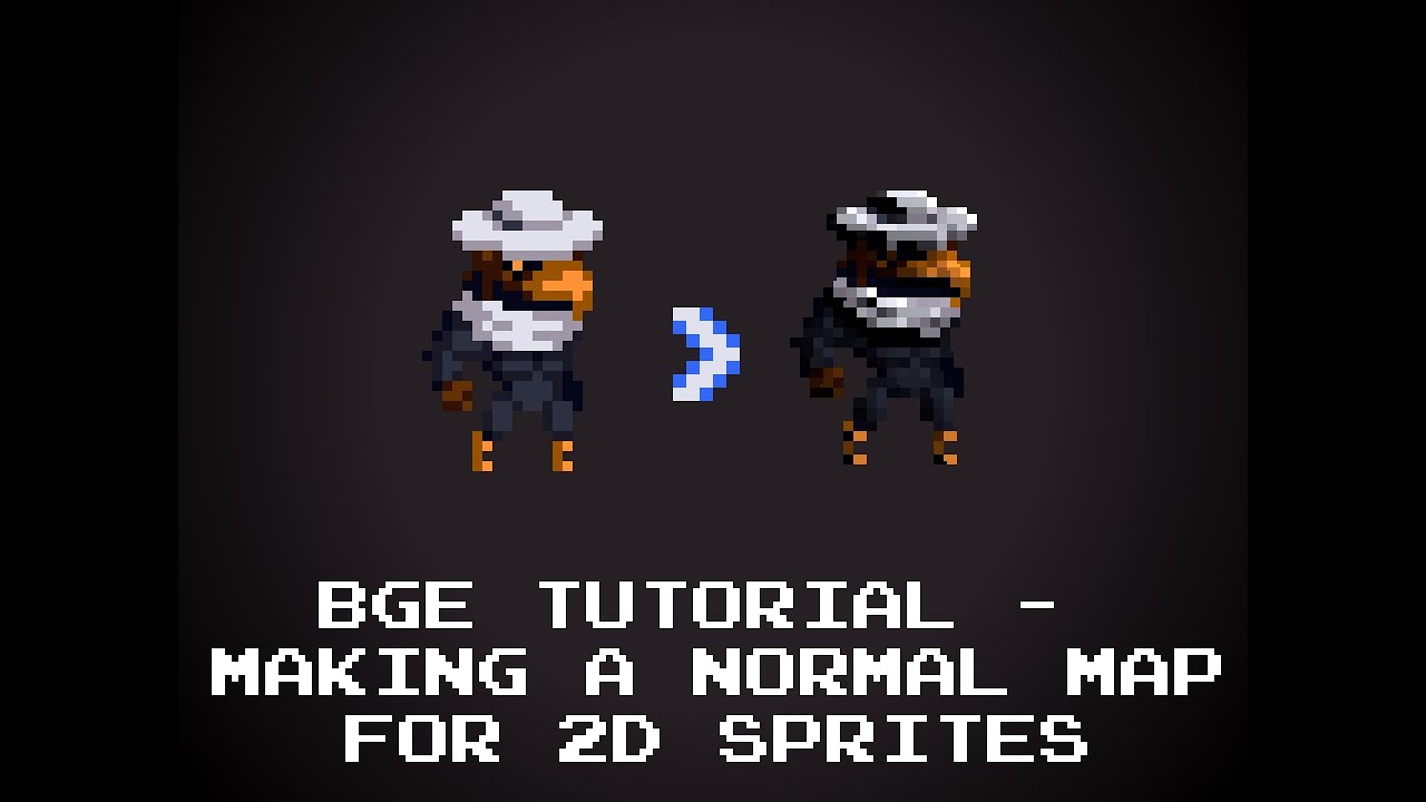 BGE / GIMP Tutorial: Normal Maps for 2D Sprites