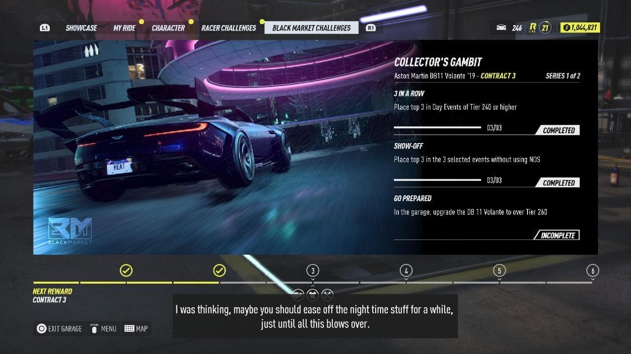 Need for Speed Heat Black Market Contract 3 Aston Martin #abhr84