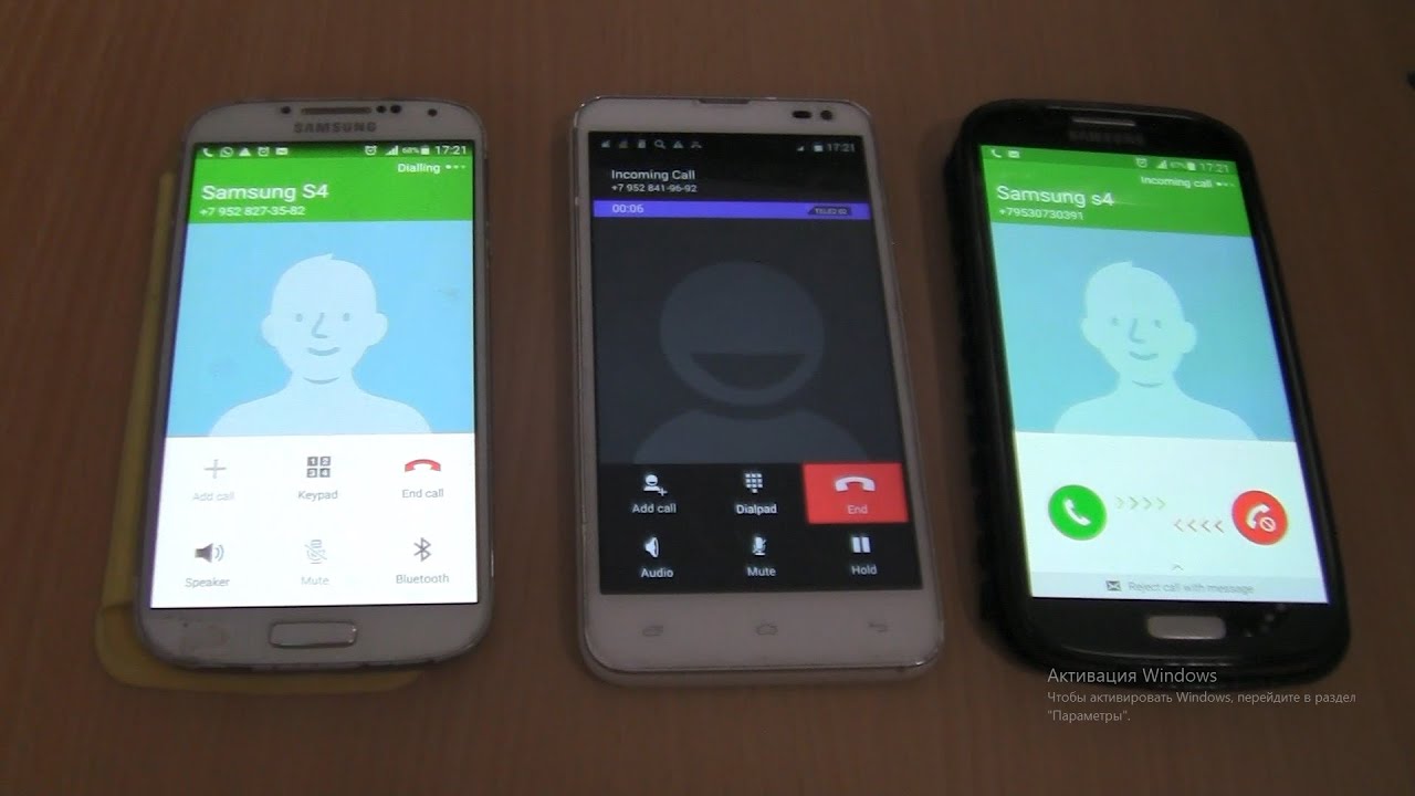 Over the Horizon  Incoming call &Outgoing call at the Same Time 2 Samsung Galaxy S4 cover+Fly IQ4514