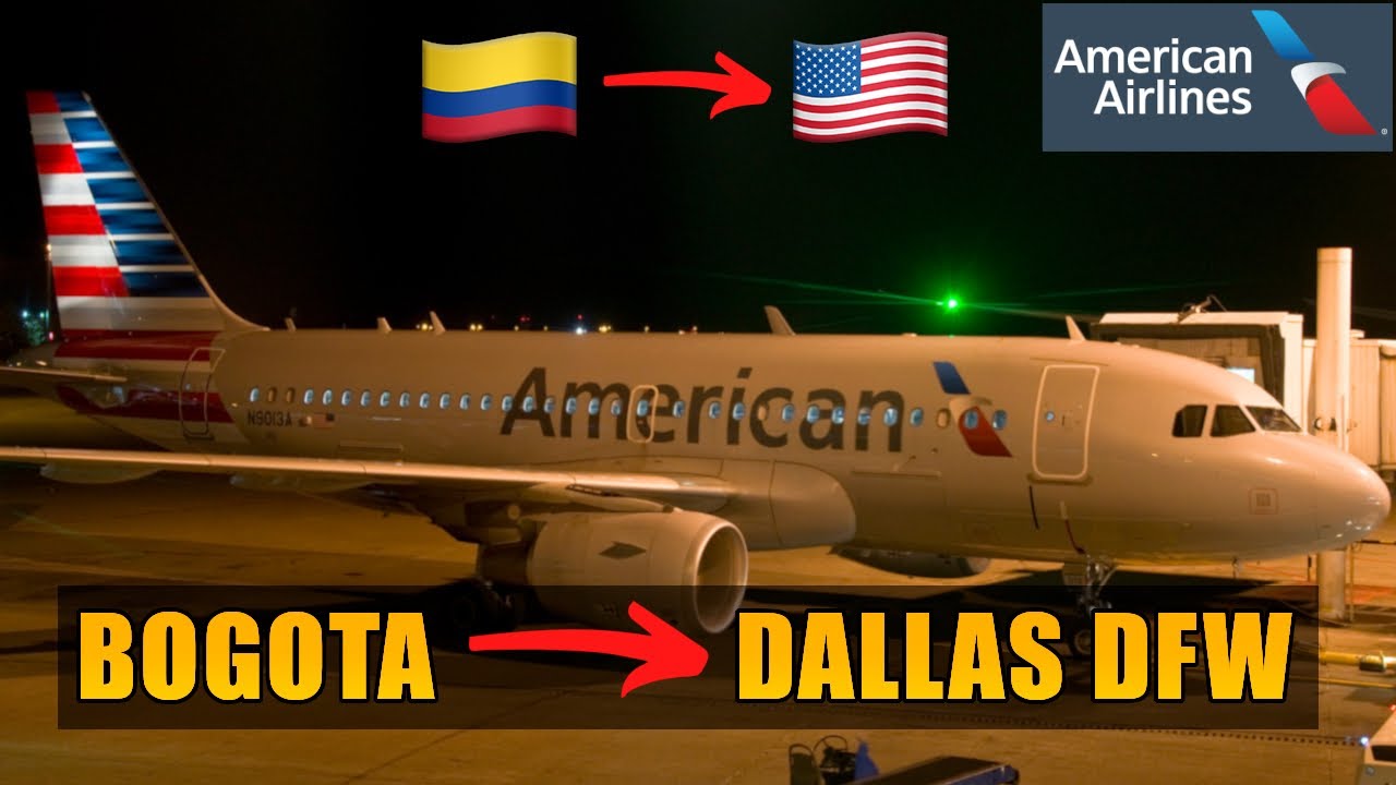 American Airlines Airbus A319 🇨🇴 Bogota BOG to Dallas DFW 🇺🇸 FLIGHT REPORT !