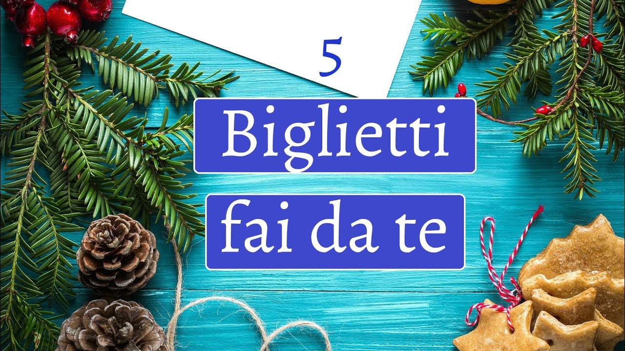 #8 |  BIGLIETTI Auguri fai da te: 5 idee semplici - card making tutorial italiano