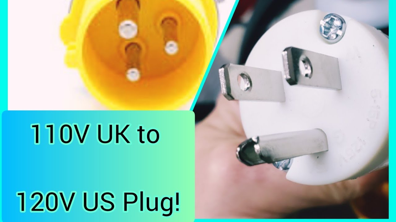 Convert a 110v UK/European to a 120V US/USA plug!