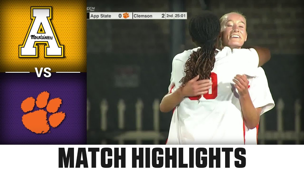 App State vs. Clemson Match Highlights | 2025 ACC Women's Soccer