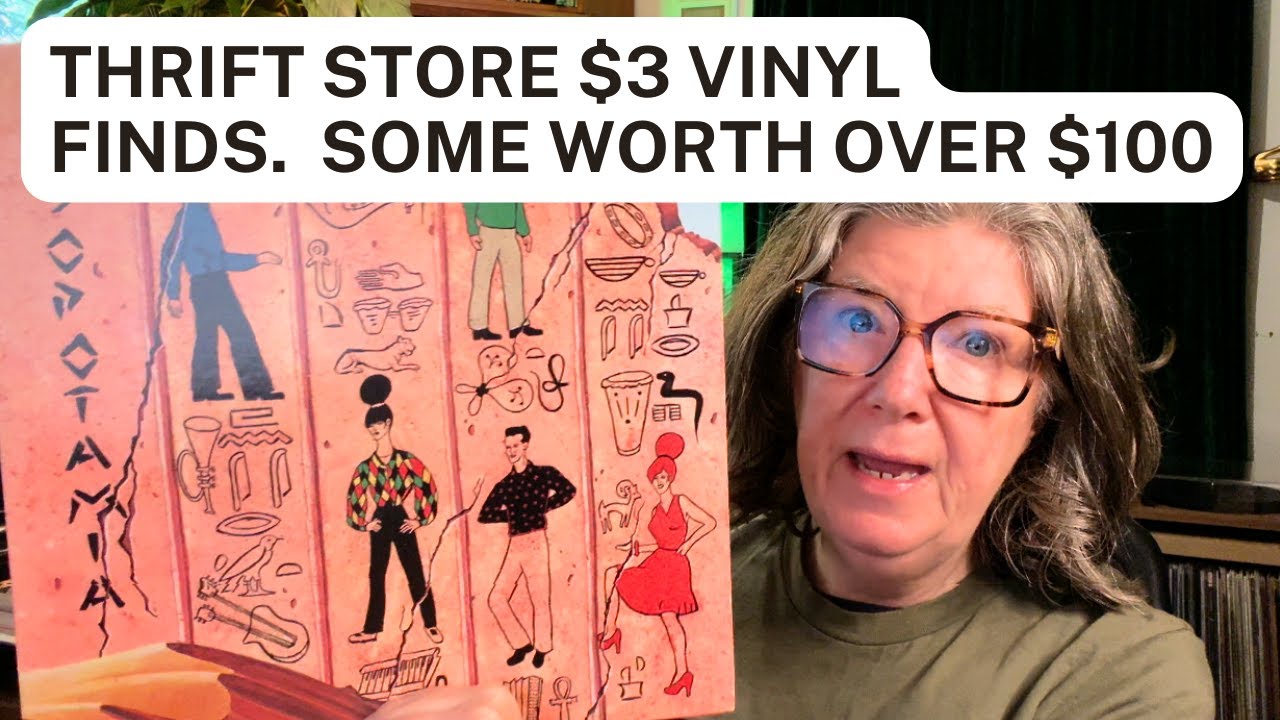 My surprising vinyl haul from thrift store - $27 turned into $250
