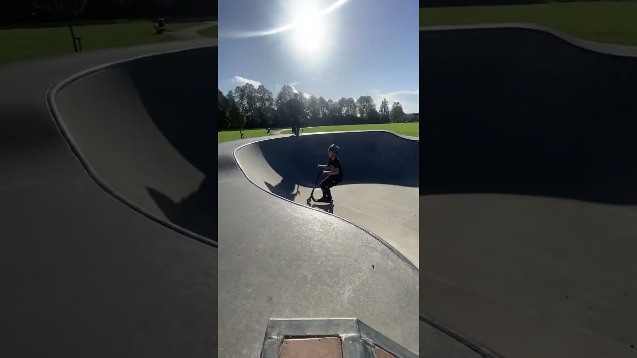 Tailwhip transition #scooter #scooterkid #skatepark #scootertricks #scootering #scoot #scooty #fyp