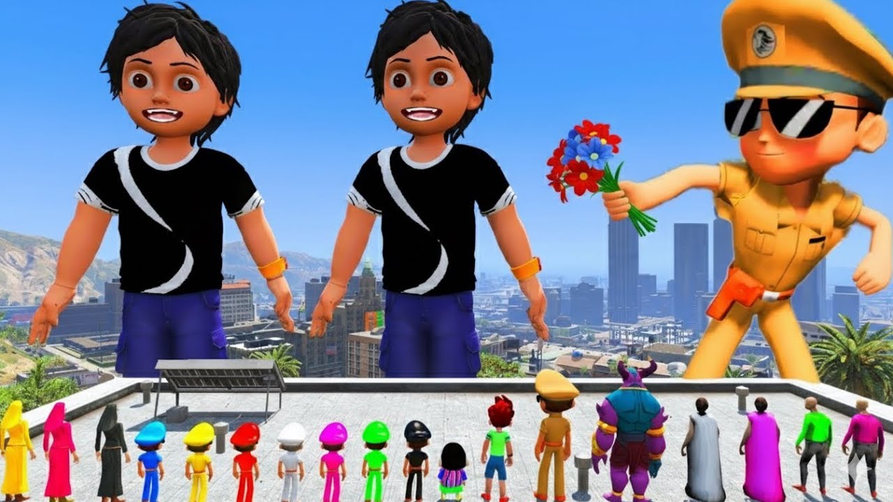 LITTLE SINGHAM WITH SHIVA KICKO SHINCHAN FOUND BIGGEST EVER KICKO IN GTA 5 #30