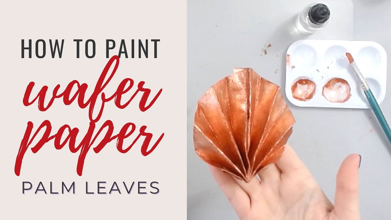 How to make palm leaves (fans) | Wafer Paper Tutorial