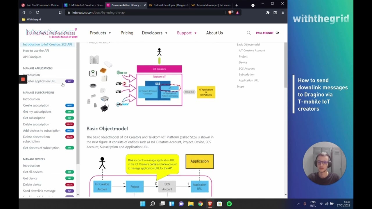 How to send downlink messages to Dragino via Tmobile IoT creators