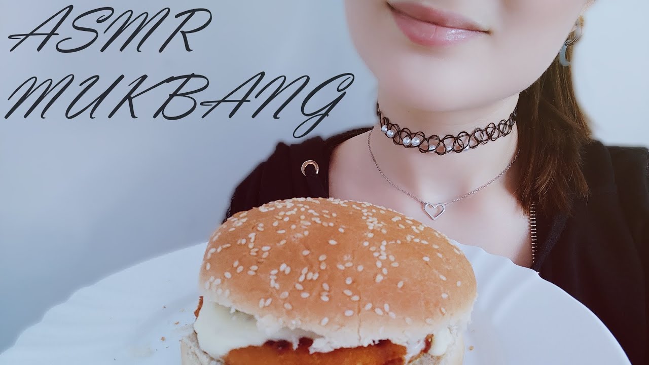 [ASMR] Mukbang| Hamburger e patatine fritte 😋🍔🍟 (NO TALKING)