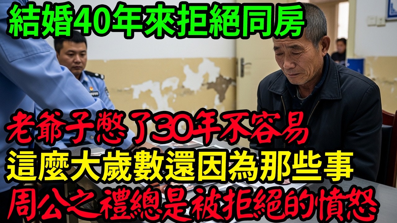 結婚40年來拒絕同房！#呂鵬大案紀實#呂鵬講大案#大案紀實