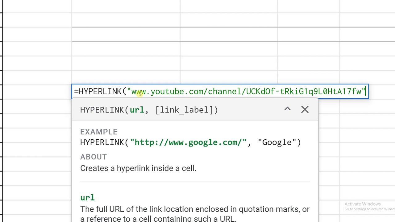 Google Sheets =HYPERLINK شرح دالة هايبر لينك