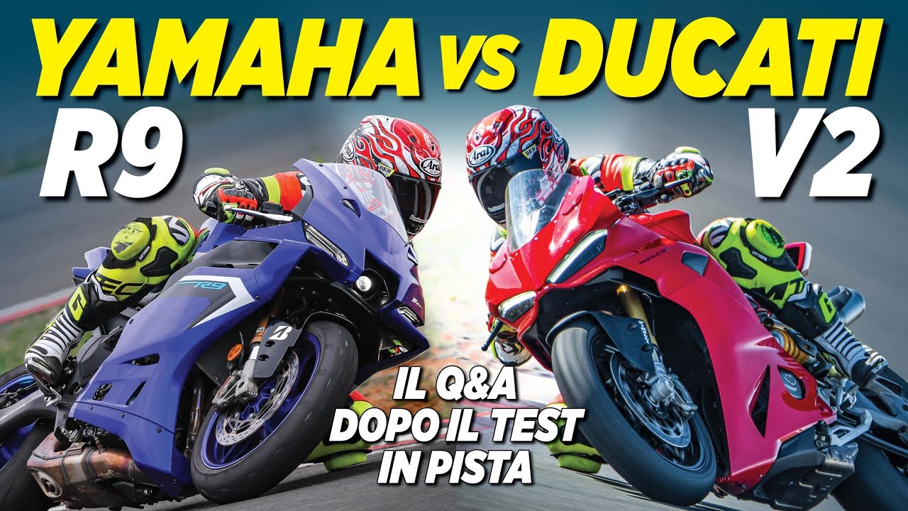 YAMAHA R9 vs DUCATI PANIGALE V2S vs YAMAHA R6: IL CONFRONTO DATI ALLA MANO! (🗣️ ENGLISH DUBBING)