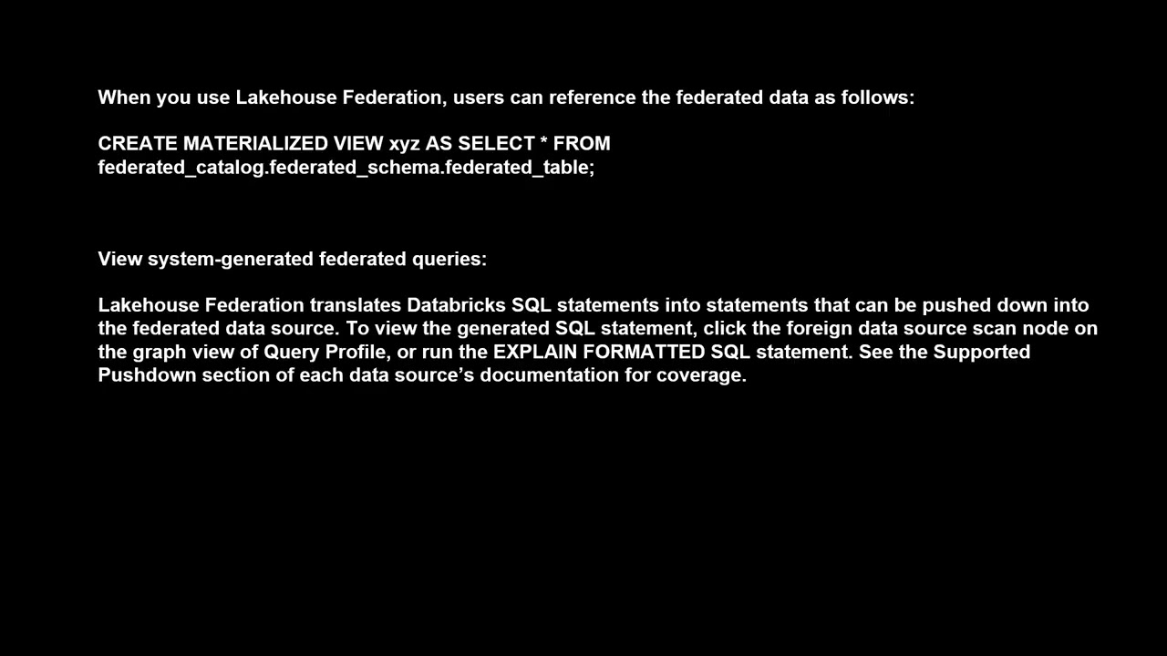 Lakehouse Federation in databricks using snowflake #data #dataengineering