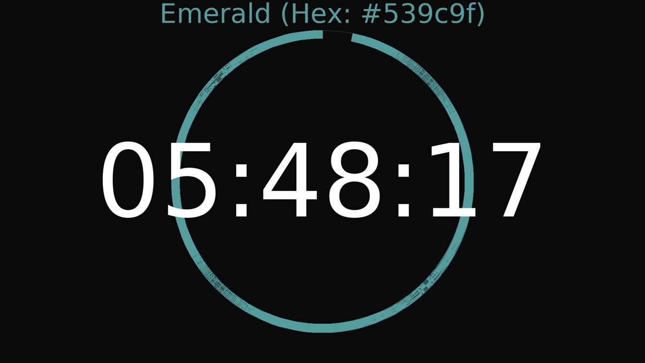 6 Hour Timer | Emerald Colour