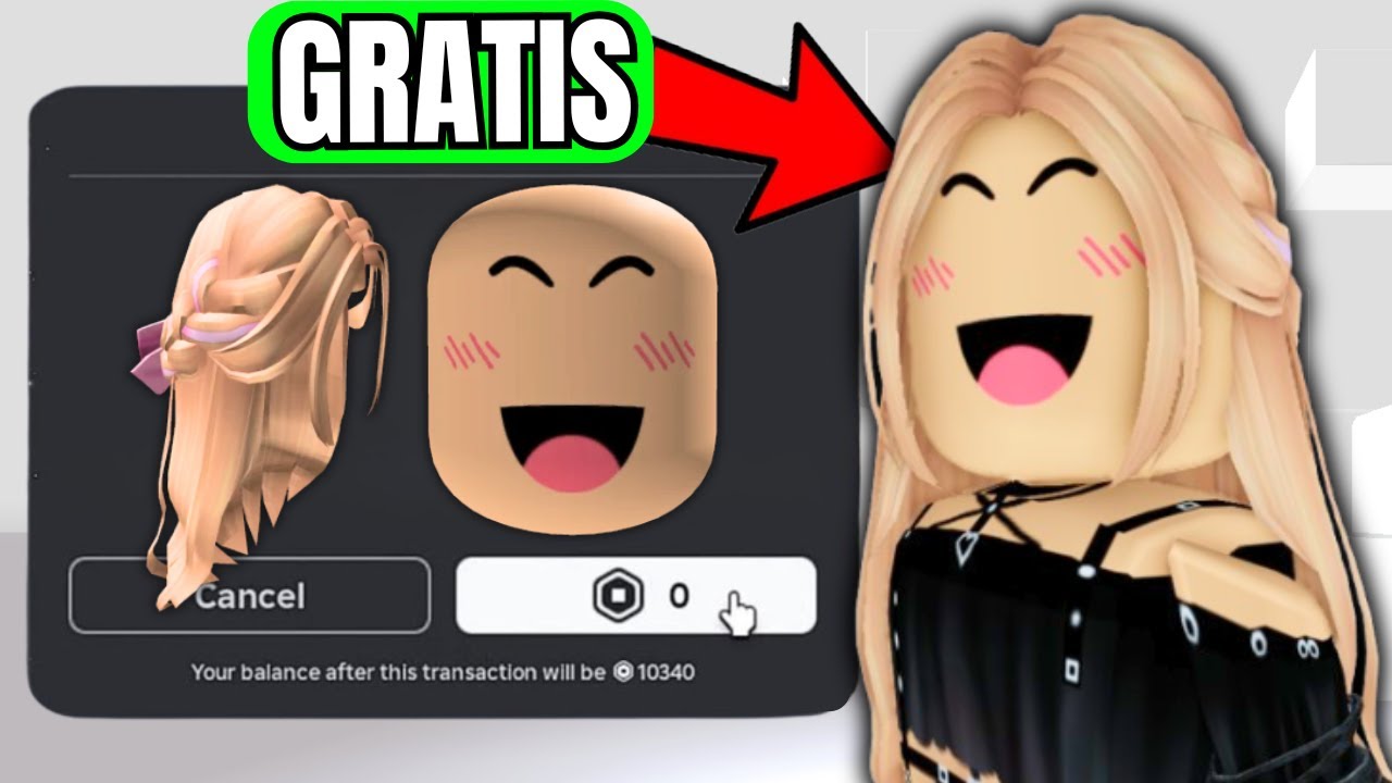 PELO Y CARA GRATIS EN ROBLOX UGC &Iacute;TEMS LIMITEDS en juegos