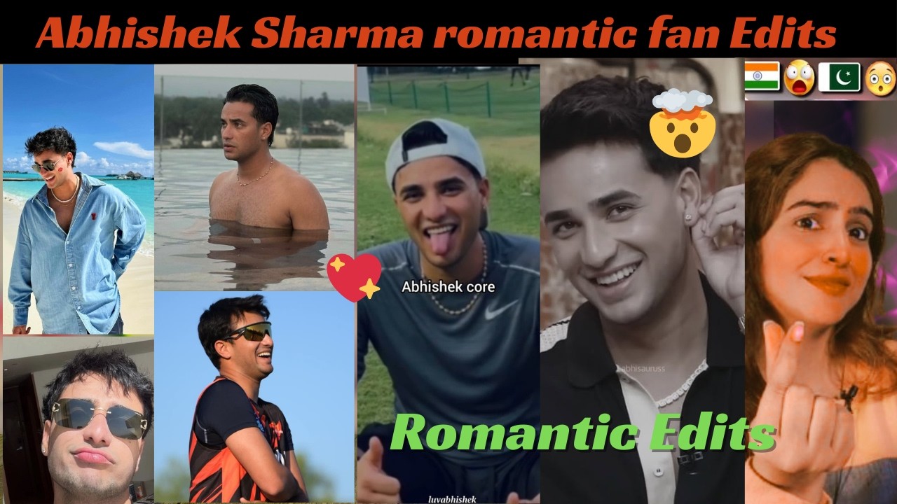 Reacting To Abhishek Sharma Romantic Fan Edits 💖 | Cute & Emotional Moments Compilation