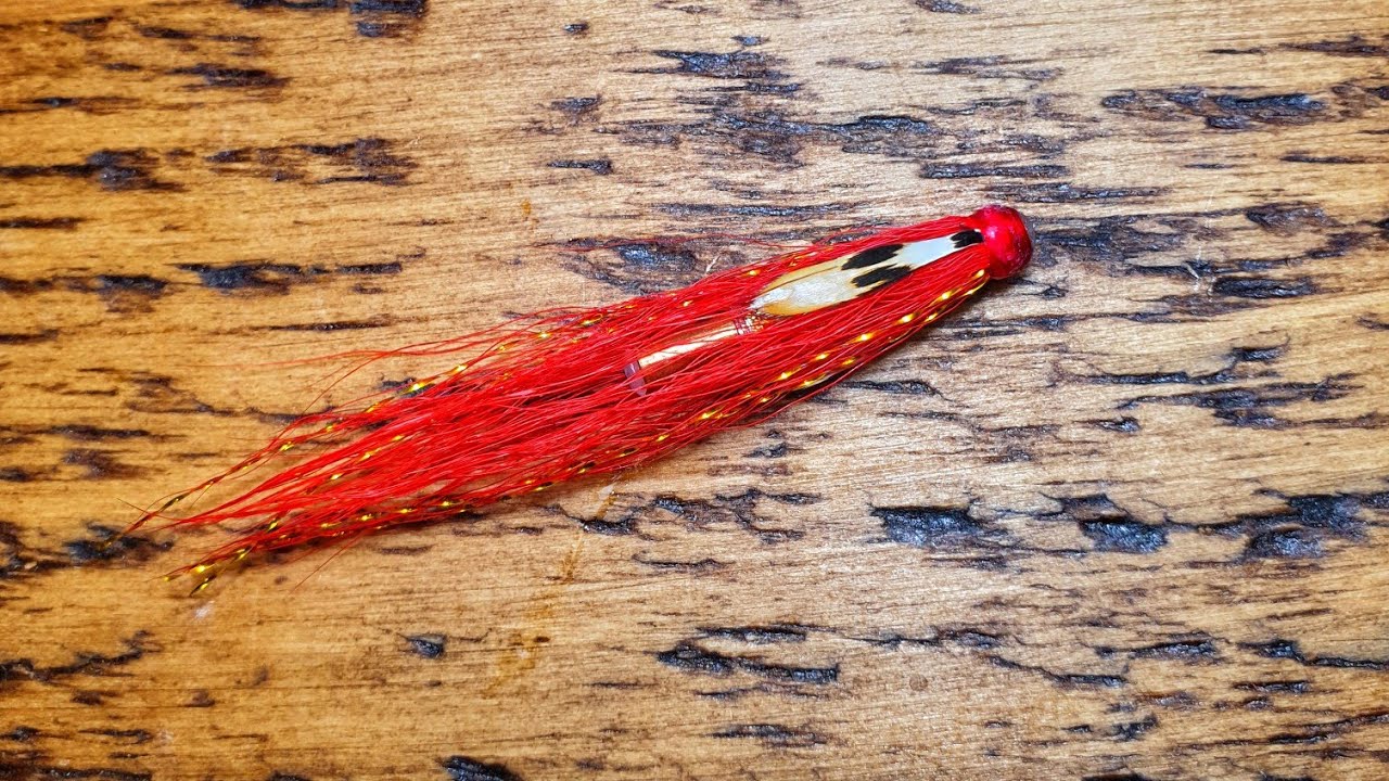 tying the red devil tube fly (variant, inch copper slipstream tube)