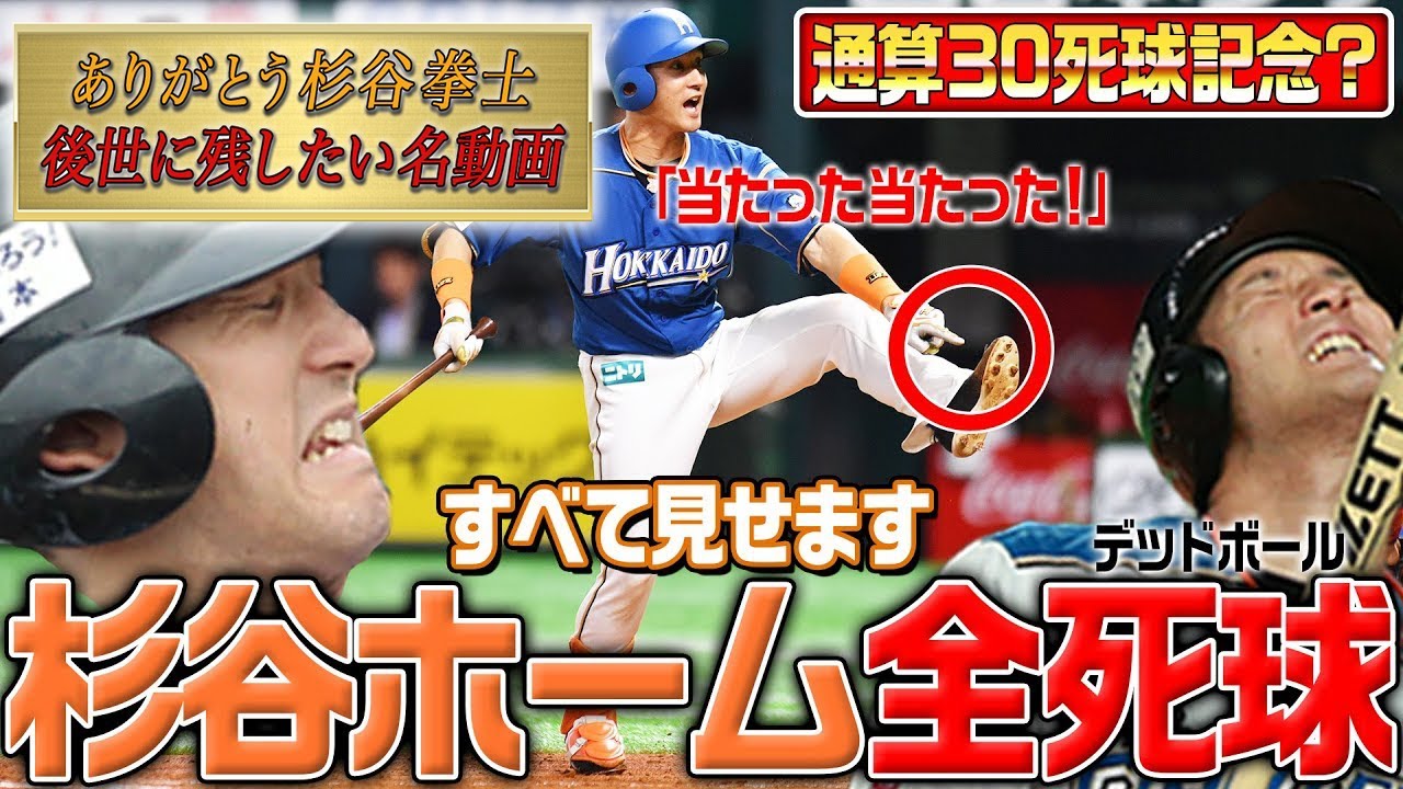 【当たった！当たった！】杉谷拳士すべて見せます「ホーム全死球」