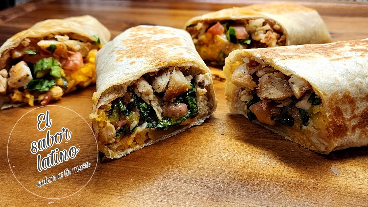🔴Los Mejores Burritos de Pollo Riquisimos |Chicken Burrito 🌯 Easy Recipe|