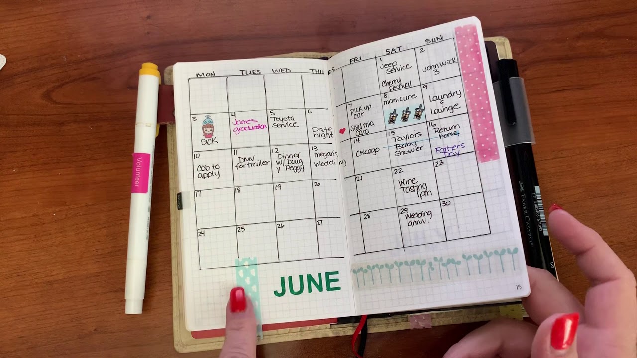 My current Bullet Journal setup June 2019