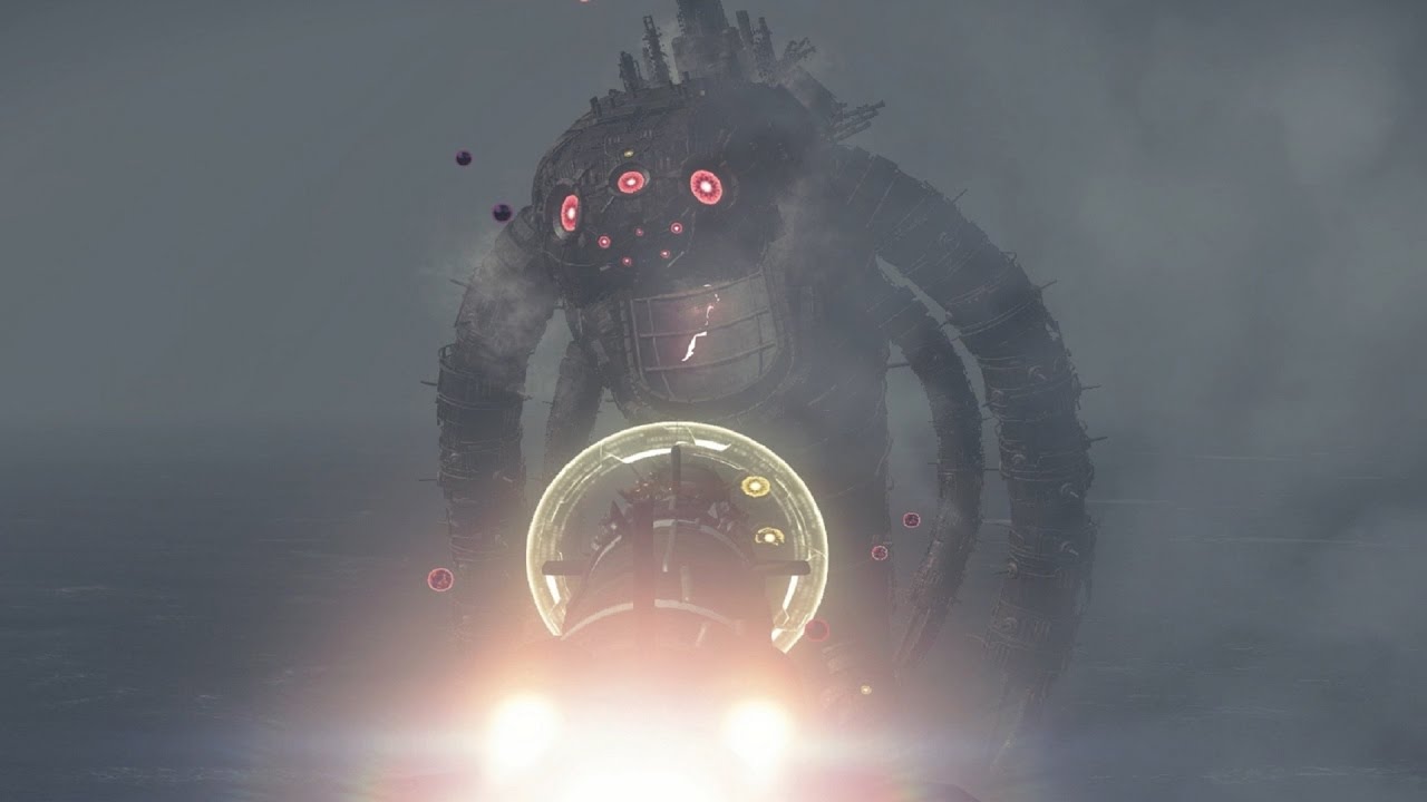 Nier Automata: Grun Boss Fight Goliath EMP (9S Story) (1080p 60fps)