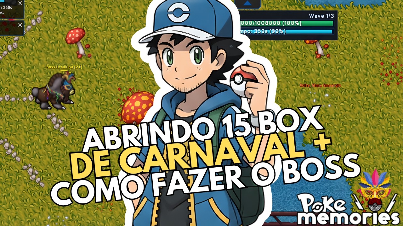 ABRINDO 15 ADDON BOX DE CARNAVAL + COMO FAZER O BOSS DE CARNAVAL 2026 - PokeMemories