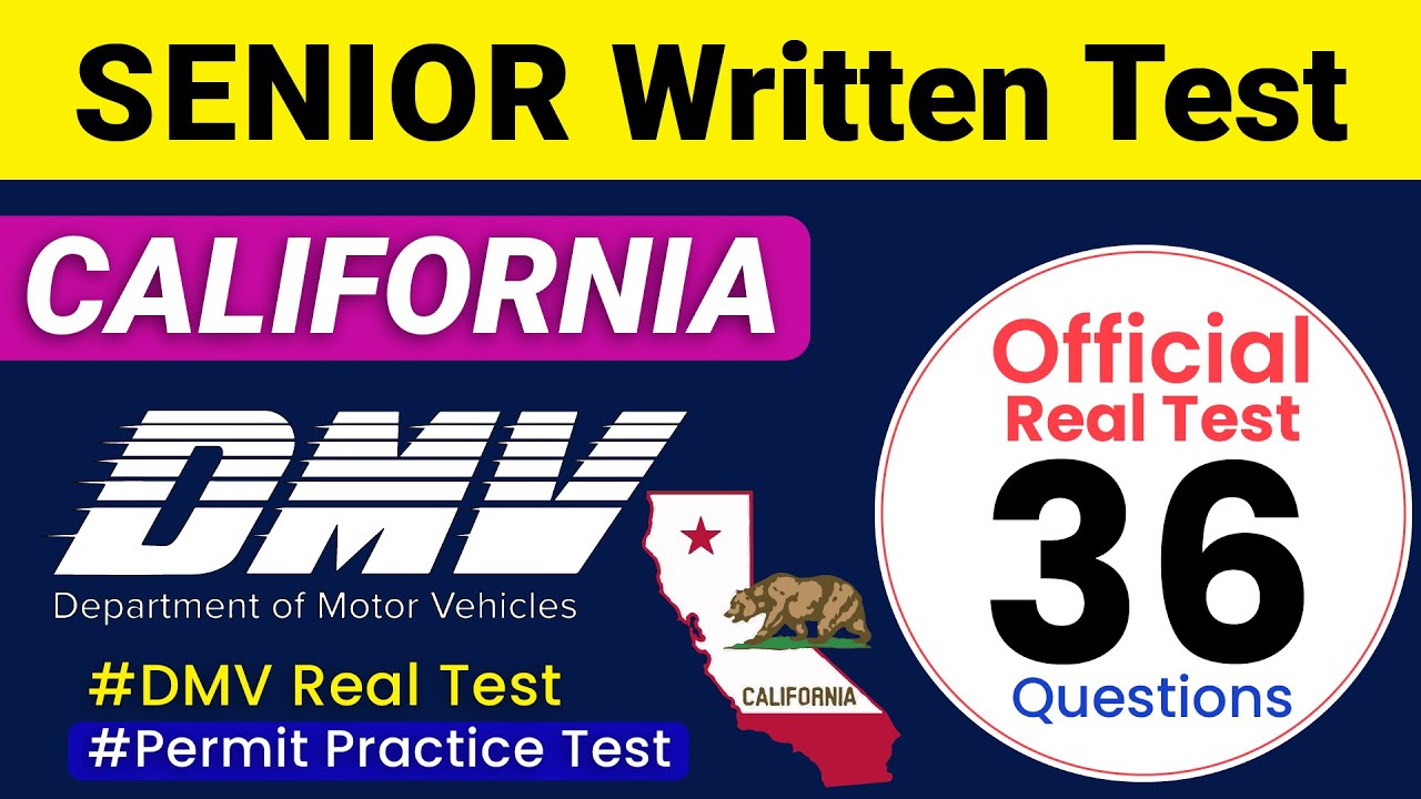 DMV Written Test for Seniors in California | DMV Written test 2024 #californiadmv