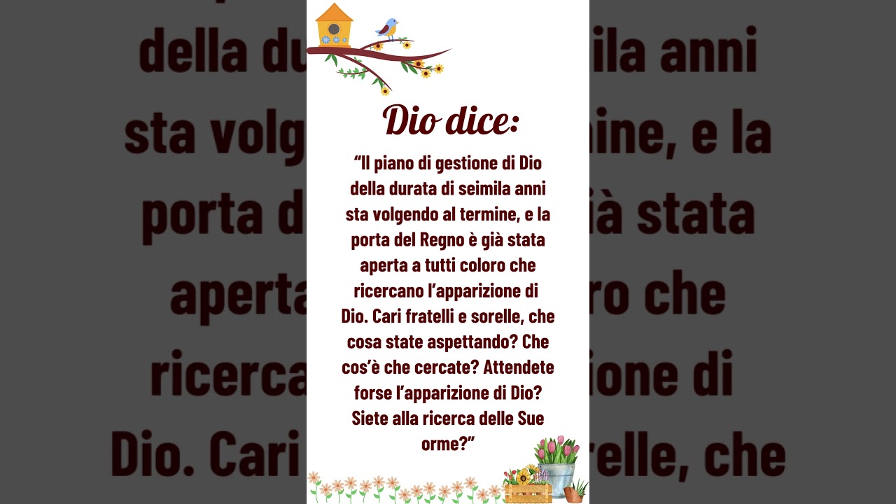parola di Dio oggi
