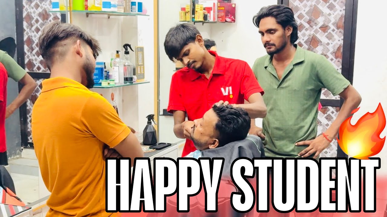 Happy 🥰 Student Maharashtra Sahil Barber Academy 