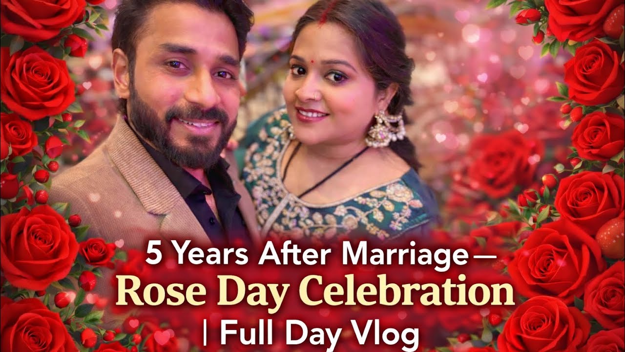 Full Day Routine Vlog | 5 Saal Baad Bhi Rose Day 🌹 | Shopping & Street Food @vaishus_life 