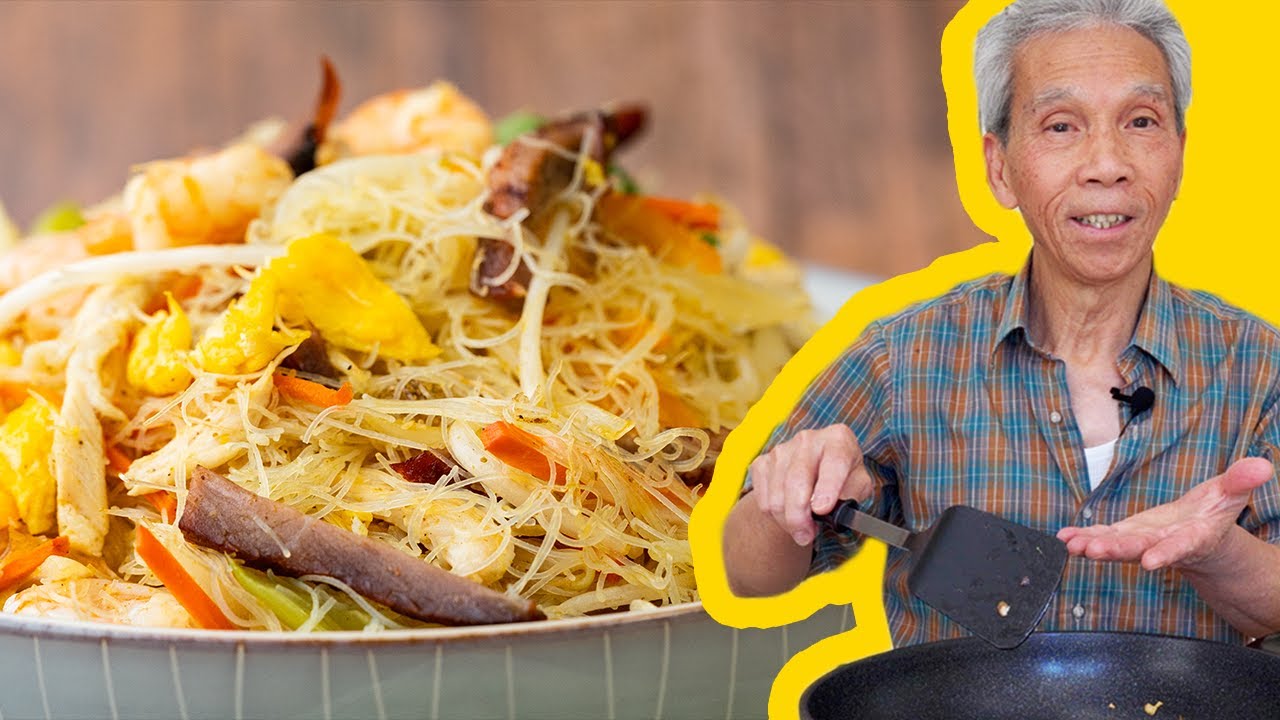 😋 Dad's TASTY Singapore Noodles (星洲炒米粉)!