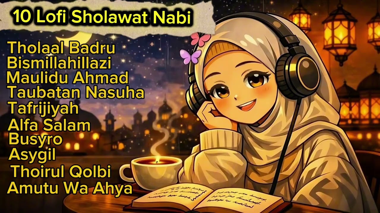 10 Lofi Sholawat Nabi terbaru 2026 merdu |Tholaal Badru,Bismillahilazi,Maulidu Ahmad dll
