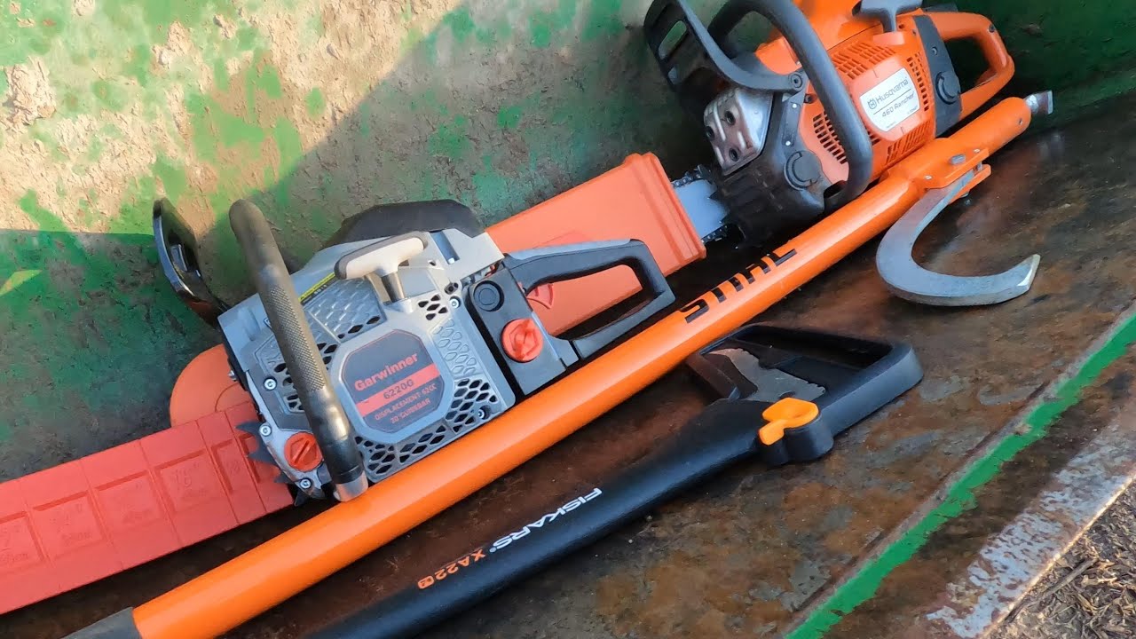 Garwinner 6220 против Husqvarna 460 Rancher на гикори и белой акации. Вот это история.