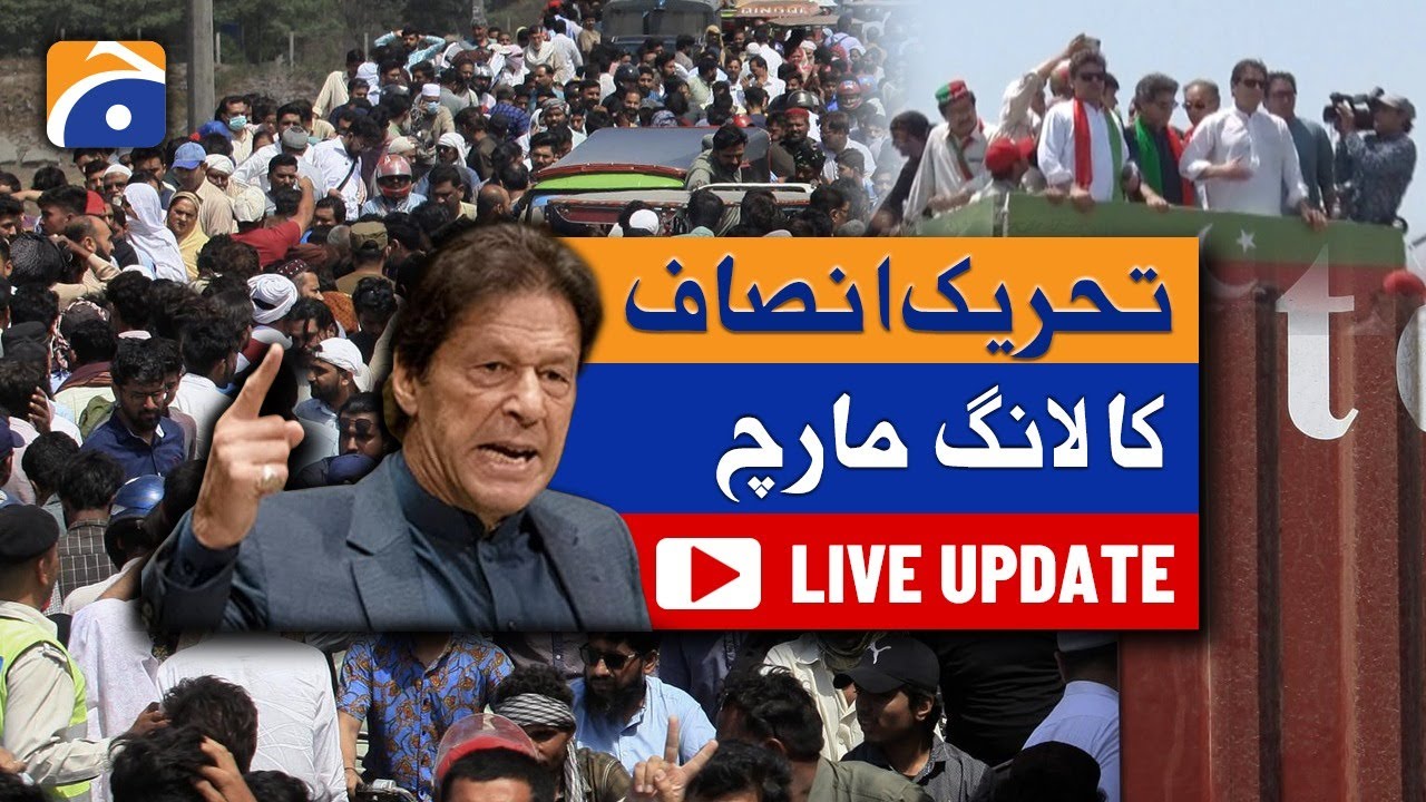Imran Khan on Container to lead PTI Long March - Azadi March Updates - Geo News Live