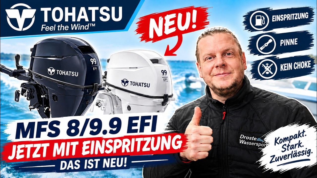 Droste Wassersport OHG / Neues Modell TOHATSU MFS 8 /  9.9 EFI mit Benzineinspritzung