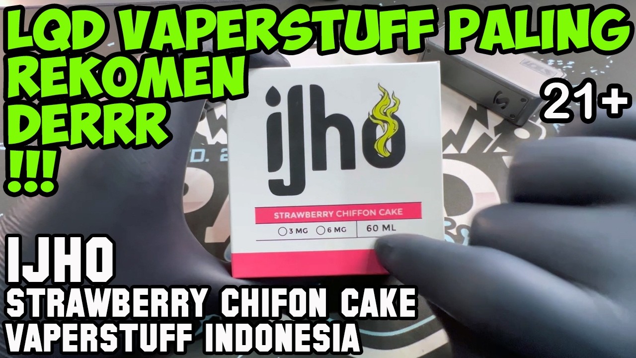 LIQUID VAPERSTUFF PALING THE BEST | IJHO Strawberry Chifon Cake by Vaperstuff Indonesia
