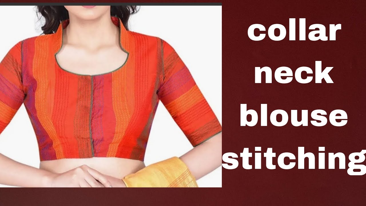 Collar neck blouse stitching video📸💥